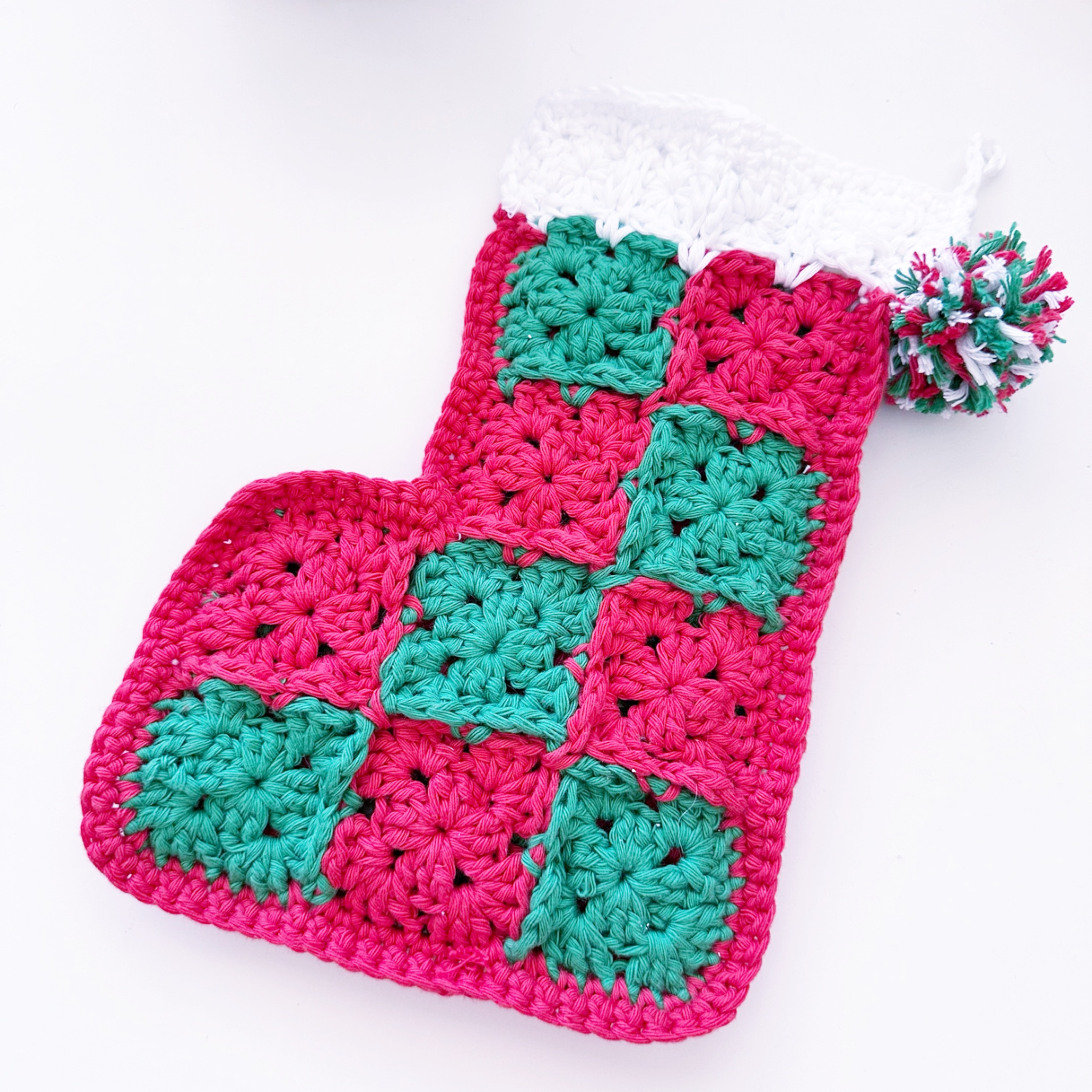 Crochet Christmas Stocking from Granny Squares – Honouring M.E. Crochet ...